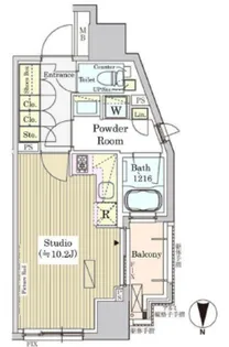 パークアクシス白金【9階】の間取り