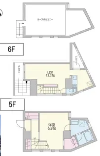 クーカイ・テラス恵比寿【5階】の間取り