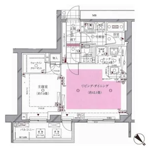 ピアースコード中目黒【3階】の間取り