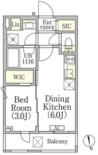 イプセ神楽坂【3階】の間取り