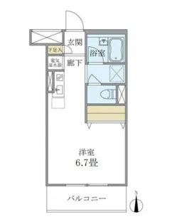 メゾンベール南麻布【2階】の間取り