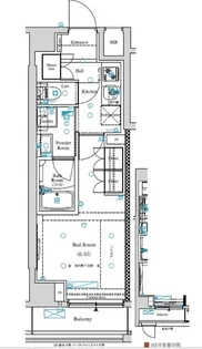 ガリシア竹ノ塚【1階】の間取り