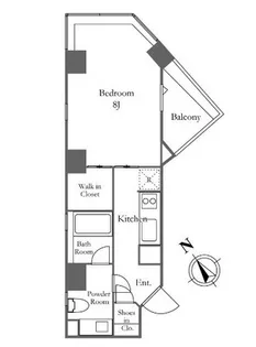 KDXレジデンス麻布仙台坂【6階】の間取り