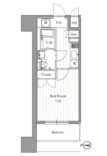 プライマル森下【14階】の間取り