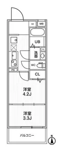 アルティザ葛西【2階】の間取り