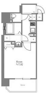 エイペックス大阪城西【4階】の間取り