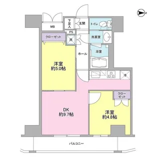 コンフォリア西蒲田【13階】の間取り