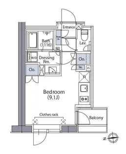エルスタンザ文京湯島【6階】の間取り