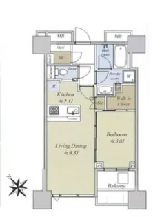 シティタワー武蔵小山【24階】の間取り