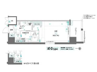 ZOOM東陽町【15階】の間取り
