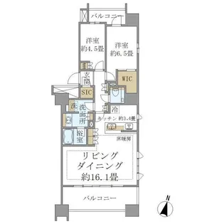 Brillia本郷弓町【14階】の間取り