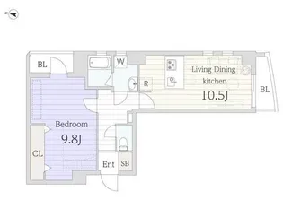 ラフィーヌ自由が丘【5階】の間取り