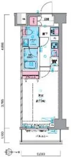ジェノヴィア押上スカイガーデン【508号室】の間取り