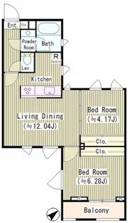 西馬込テラスコート【3階】の間取り