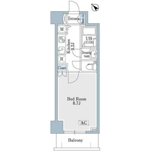 SHOWN HATSUDAI【8階】の間取り