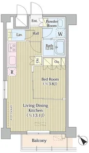 Avvolto Felice 蒲田South【4階】の間取り