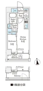 イプセ碑文谷【5階】の間取り