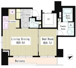 レガーロ新橋【5階】の間取り