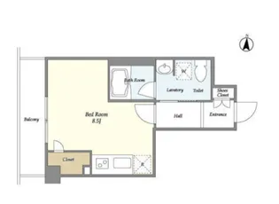 アーバンフォート住吉【2階】の間取り