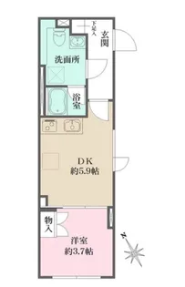Fika大井町【4階】の間取り
