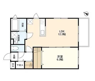 ウェルスクエアイズム初台【4階】の間取り