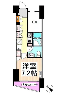 ピアース初台センティア【1402号室】の間取り