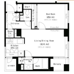 パークアクシス溜池山王【4階】の間取り