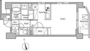 レジディア大井町Ⅱ【8階】の間取り