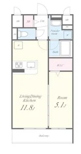 CERISIER【307号室】の間取り