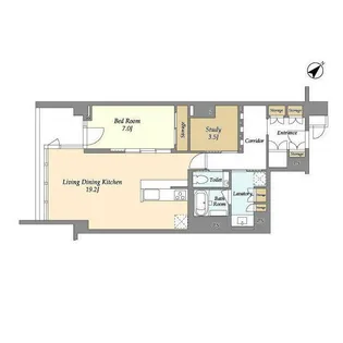ストーリア赤坂【3階】の間取り