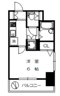 パークウェル麻布十番【6階】の間取り