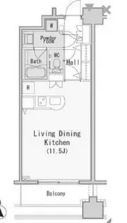 レジディア西麻布【7階】の間取り
