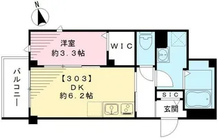 ラシーネ武蔵小山【3階】の間取り