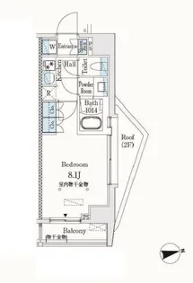 市谷仲之町ビューアパートメント【6階】の間取り