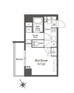 ブライズ白金台【8階】の間取り