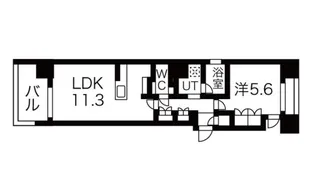 シーズンフラッツ押上サウス【7階】の間取り