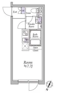 アトリオフラッツ西池袋【2階】の間取り