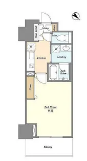 フロンティア新宿タワー【8階】の間取り
