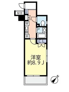 グランヴァン水天宮Ⅱ【6階】の間取り