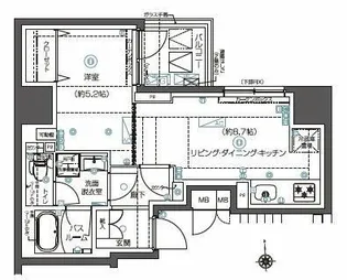 ZOOM秋葉原NORTH【7階】の間取り