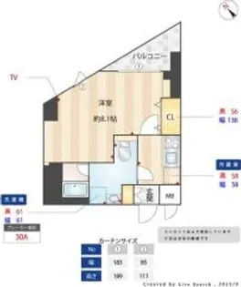 ルクレ西馬込【1階】の間取り