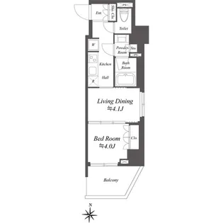 AIFLAT両国【6階】の間取り