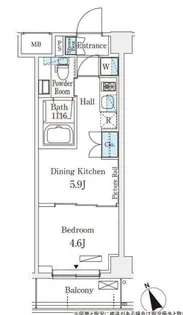 アリビオ学芸大学【2階】の間取り