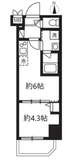 ハーモニーレジデンスグローバルキャピタル【2階】の間取り