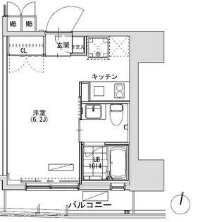 グランディオール広尾テラス【9階】の間取り