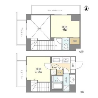 ラティエラ大森【503号室】の間取り