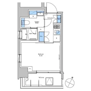 ブラウ戸越銀座スカイ【5階】の間取り