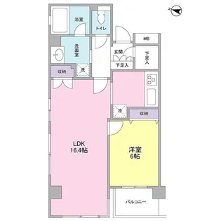 KDXレジデンス成城【1階】の間取り