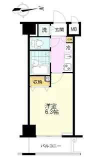 ラ・ピアッツァ麻布十番【6階】の間取り