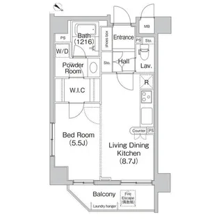 コンフォリア代々木上原【2階】の間取り